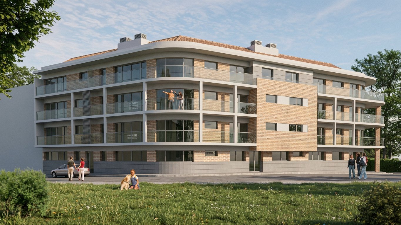 Bloco de Apartamentos Unifamiliares